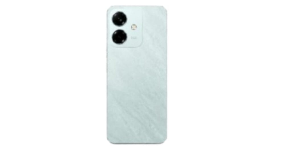 Sparx Neo 8 back view with dual camera setup light blue color