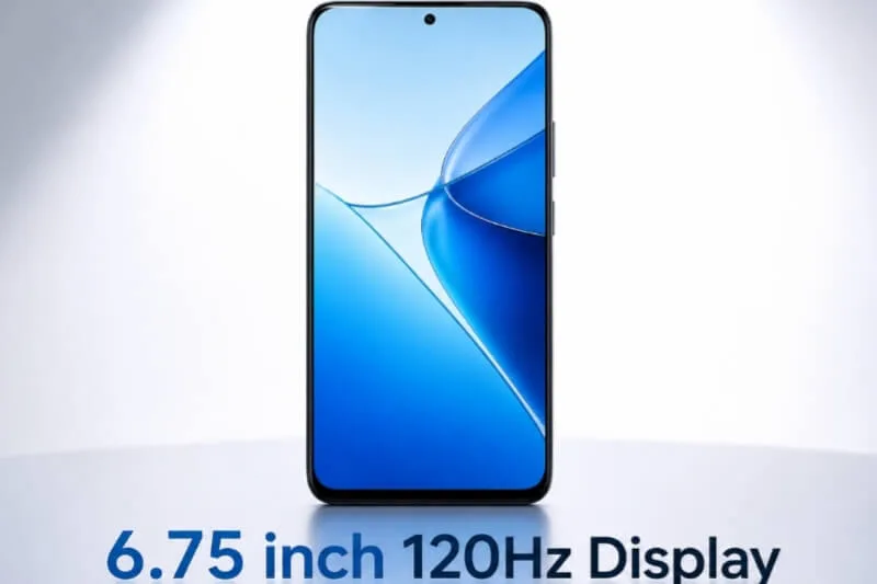Oppo A6x 6.75 inch 120Hz Front Display Punch Hole Camera