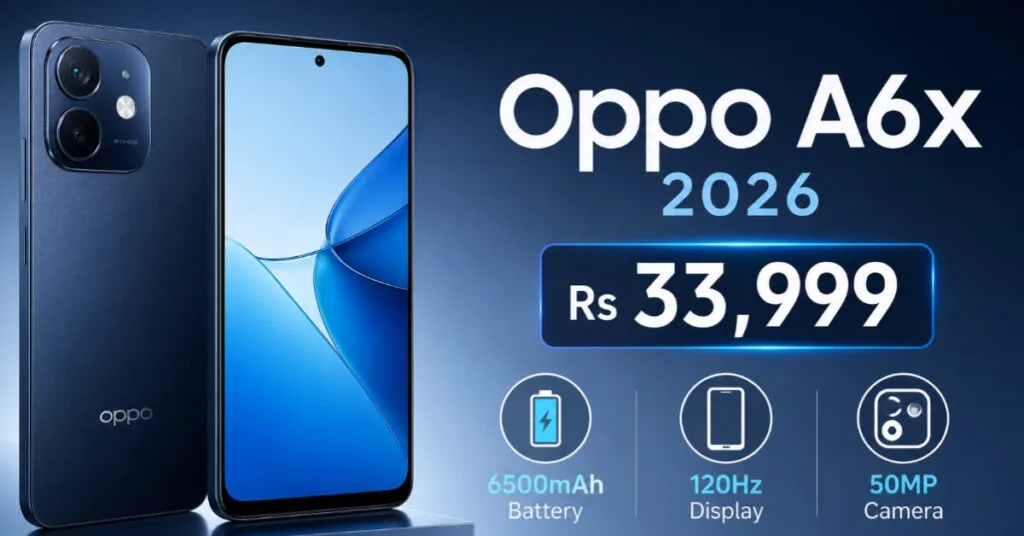 Oppo A6x 2026 Price Pakistan Rs 33999