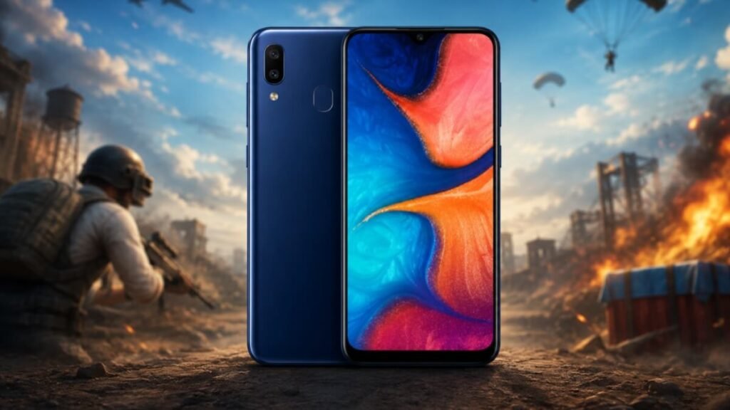 Samsung Galaxy A20 PUBG FPS 2026 gaming performance