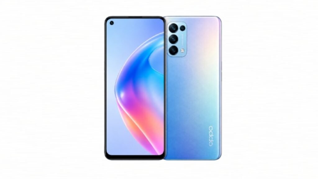 Oppo Reno 5 4G front and back view