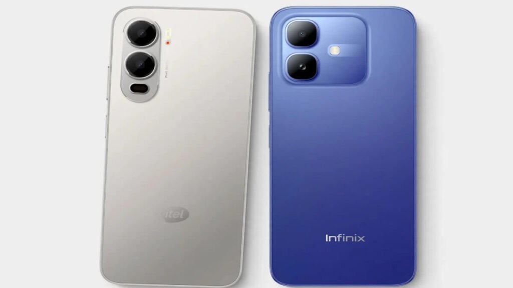 Itel City 200 vs Infinix Smart 20 back side design comparison in Pakistan